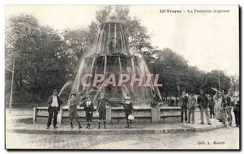Troyes Cartes postales La fontaine Argence