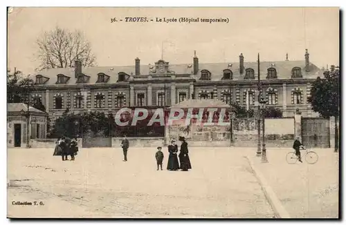 Troyes Cartes postales Le lycee (hopital temporaire)