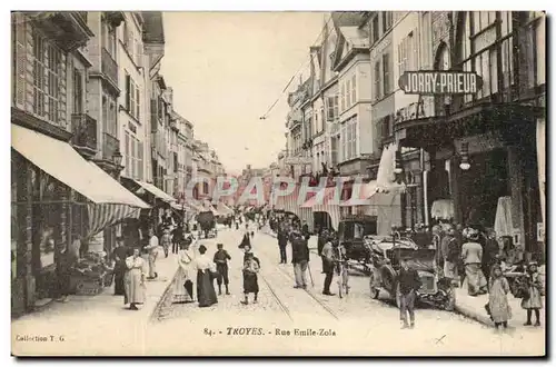Troyes Cartes postales Rue Emile Zola