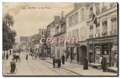 Troyes Ansichtskarte AK La rue Thiers