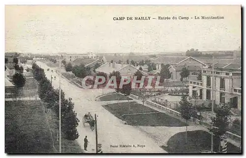 Cartes postales Camp de Mailly Entree du camp La manutention