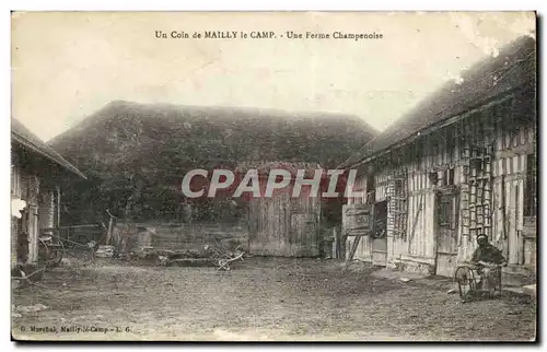 Cartes postales Camp de Mailly Une ferme champenoise