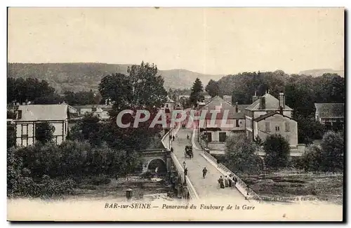 Bar sue Seine - Panorama de Faubourg de la Gare - Cartes postales