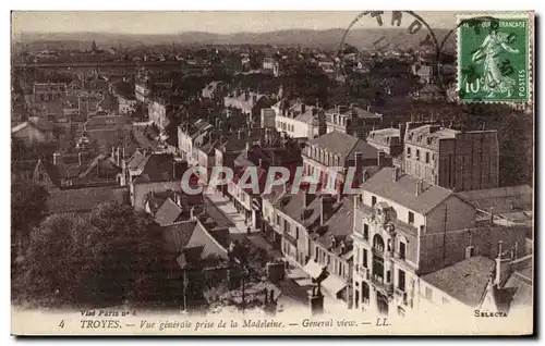Troyes - Vue Generale prise de la Madeleine - Cartes postales