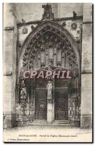 Arcis sur Aube - Portail de l'Eglise - Cartes postales