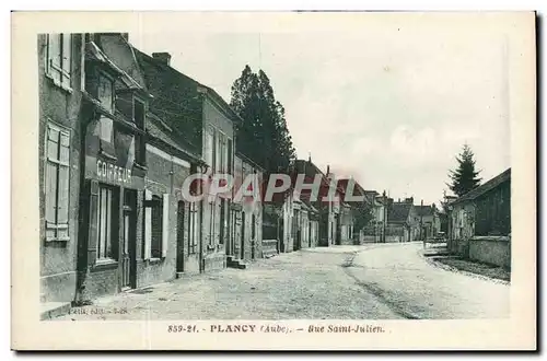 Plancy - Rue Saint Julien Cartes postales (coiffeur)