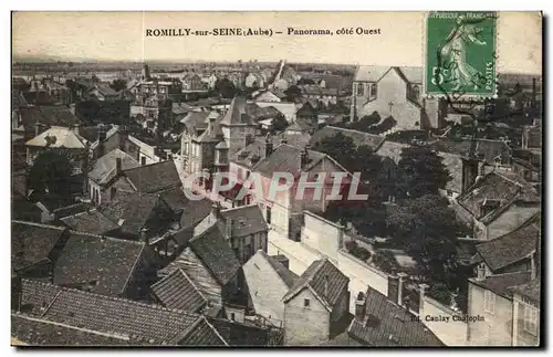 Romilly sur Seine - Panorama cote Ouest Cartes postales