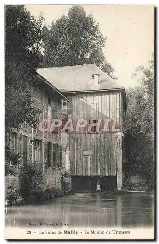 Environs de Mailly - Le Moulin de Trouan - windmil - Cartes postales