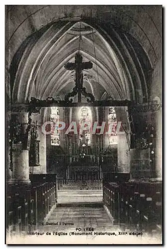 Poivres - Interieur de l'Eglise - Cartes postales