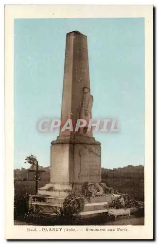 Plancy Cartes postales Monument aux morts