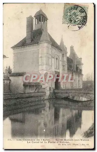 Saint Benoit sur Vanne Cartes postales Le canal et la porte de l&#39entree