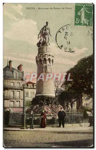 Troyes Cartes postales Monument des enfants de l&#39aube