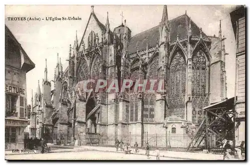 Troyes Cartes postales Eglise Saint Urbain