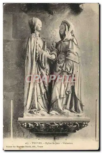 Troyes Ansichtskarte AK Eglise Saint Jean Visitation