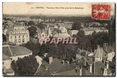 Troyes Cartes postales Panorama nord (vue prise de la MAdeleine)