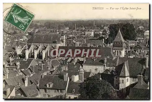 Troyes Cartes postales Vue sur l&#39eglise Saint Jean