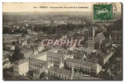 Troyes Ansichtskarte AK Panorama Est (vue prise de la cathedrale)