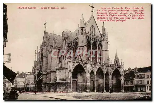 Troyes Cartes postales Eglise Saint Urbain