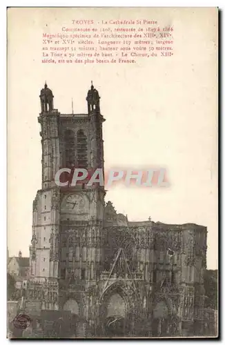 Troyes Ansichtskarte AK la cathedrale Saint Pierre