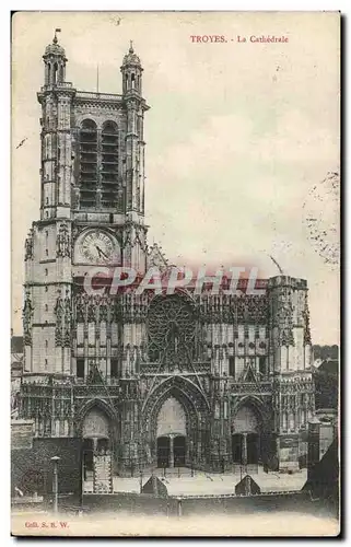 Troyes Cartes postales la cathedrale