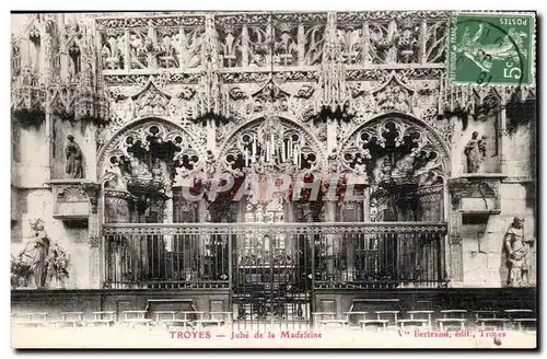 Troyes Cartes postales le jube de la Madeleine