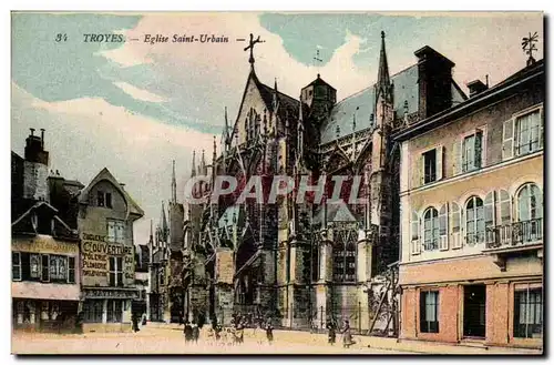 Troyes Cartes postales Eglise Saint Urbain