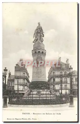 Troyes Cartes postales Monument des enfants de l&#39aube