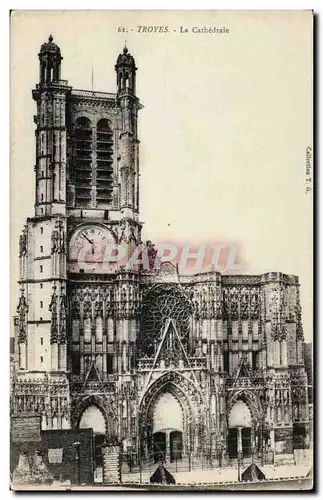 Troyes Cartes postales La cathedrale
