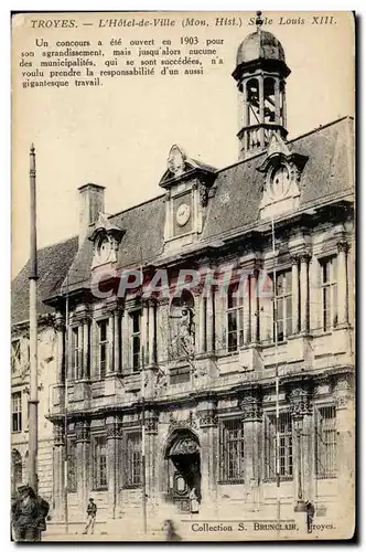 Troyes Cartes postales Hotel de ville
