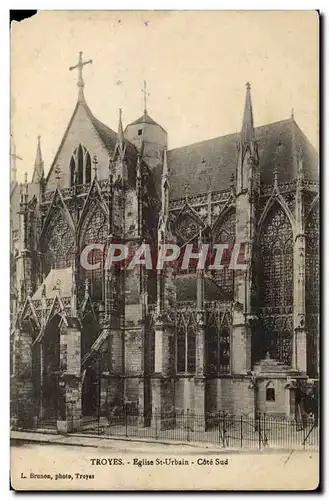 Troyes Cartes postales Eglise Saint Urbain Cote Sud