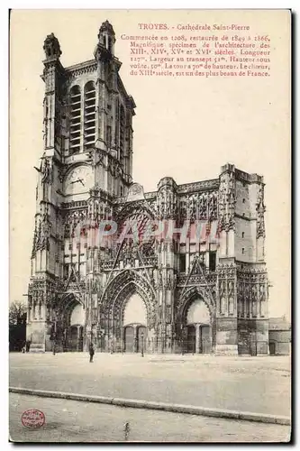 Troyes Cartes postales Cathedrale Saint Pierre