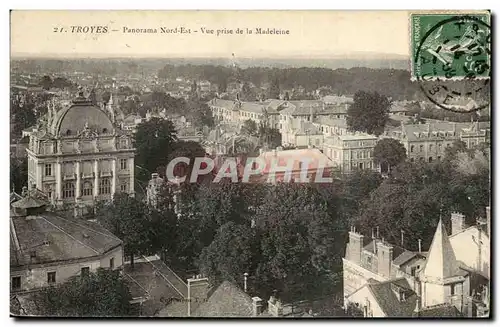 Troyes Cartes postales Panorama Nord Est Vue prise de la Madeleine