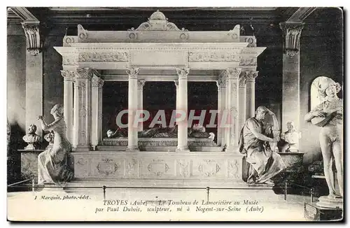 TRoyes Cartes postales Le tombeau de Lamoriciere au musee par Paul Dubois sculpteur ne a Nogent sur SEine