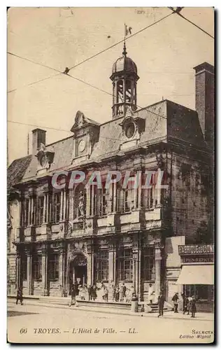 TRoyes Cartes postales L&#39hotel de ville