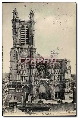 TRoyes Cartes postales La cathedrale