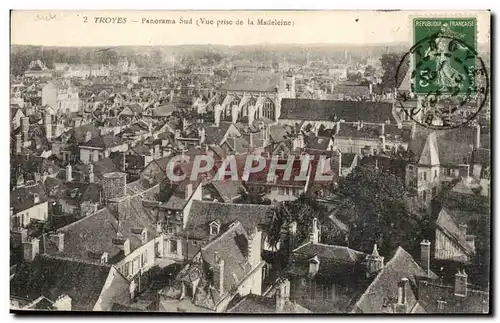 TRoyes Cartes postales Panorama Sud (vue prise de la Madeleine)