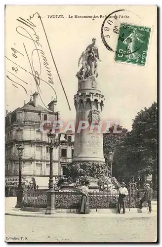 TRoyes Cartes postales le monument des enfants de l&#39aube