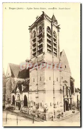 TRoyes Ansichtskarte AK Eglise Saint Nizier ensemble Nord Ouest