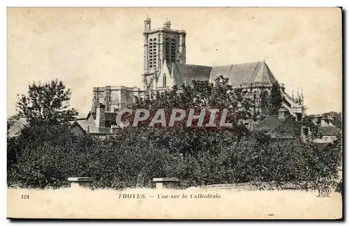 TRoyes Cartes postales Vue sur la cathedrale