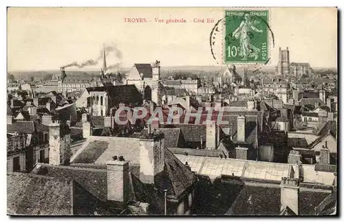 TRoyes Cartes postales Vue generale Cote Est