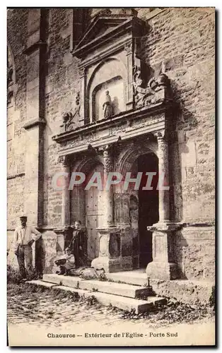 Chaource Cartes postales Exterieur de l'eglise Porte sud