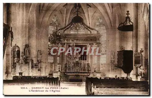 Chassy les Pres Cartes postales Interieur de l'eglise