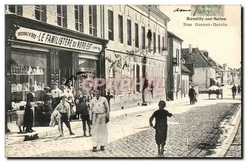 Romilly sur Seine Ansichtskarte AK Rue Gornet Bolvin