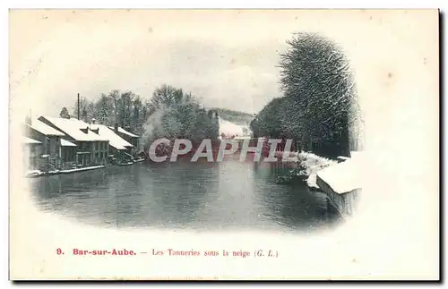 Bar sur Aube - Les Tanneries sous la Neige - Cartes postales