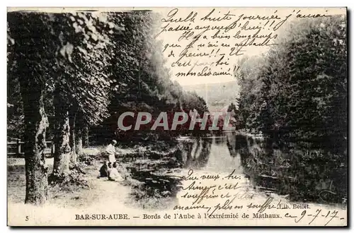 Bar sur Aube - Bords de l'Aube a l'extremitie de Mathaux - Cartes postales
