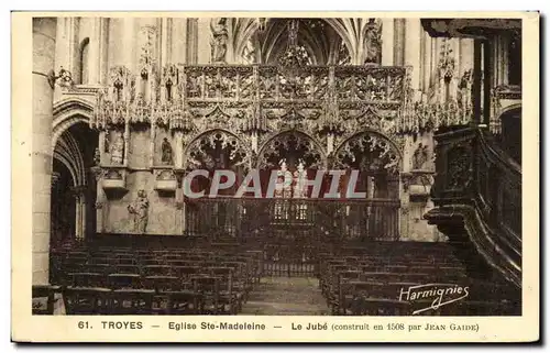 Troyes - Eglise Ste Madeleine - Le Jube - Ansichtskarte AK