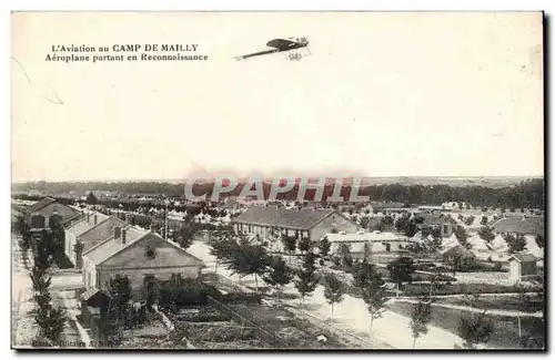 Camp de Mailly - Aeroplane partant en Reconnaissance - avion - airplane - Ansichtskarte AK