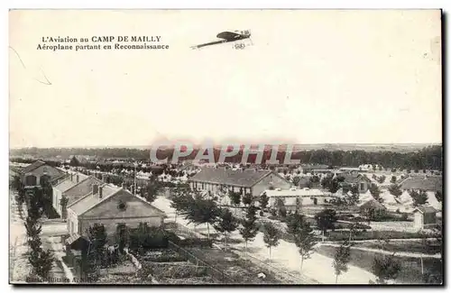 Camp de Mailly - Aeroplane partant en Reconnaissance - avion - airplane - Cartes postales