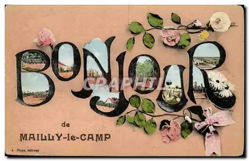 Camp de Mailly - Bonjour de Mailly le Camp - souvenir - Cartes postales