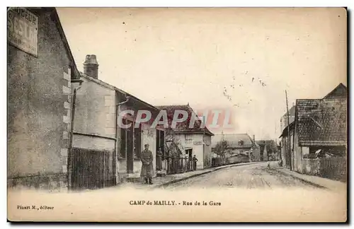 Camp de Mailly - Rue de la Gare - Cartes postales